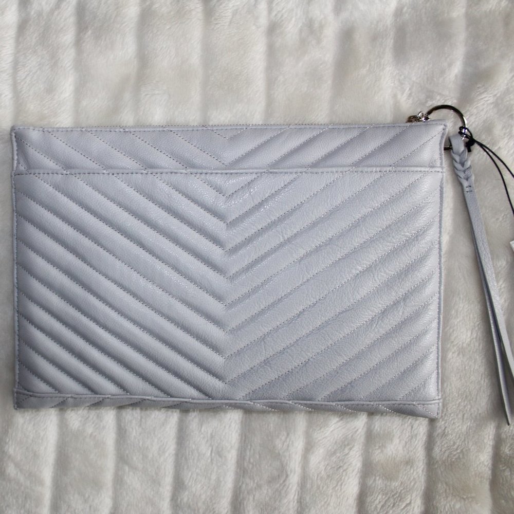 You will look CLASSY with this Rebecca Minkoff Edie Large Leather Zip Clutch - Picture 4 of 13